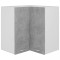 vidaXL Dulap suspendat de col?, gri beton, 57x57x60 cm, PAL
