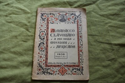 Almanacco Claveriano delle missioni africane 1936 foto