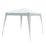Pavilion pentru gradina/terasa, cadru metalic, material Oxford, pliabil, cu geanta, alb, 3x3x2.4 m GartenVIP DiyLine, ART