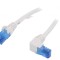 Cablul Patch U/UTP 6a CCA PVC Alb 2m 24AWG