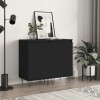 VidaXL Dulapuri, 2 buc., negru, 40x35x70 cm, lemn prelucrat 831055