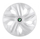 Cumpara ieftin Set 4 Capace Roti Skoda, model Luna Gray, R16, Autohelix MSA