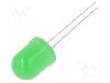 Dioda LED, 10mm, verde, 1560...2180mcd, 10mA, 12V, OPTOSUPPLY - OSG5DAA134A-12V