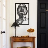 Cumpara ieftin Tablou metalic Antonietta Negru 45x70 cm