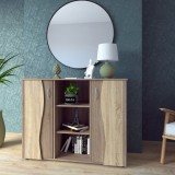 Cumpara ieftin Comoda Tineret, 120x45x95 cm, Sonoma+Truffe