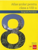 Geografia Rom&Atilde;&cent;niei. Atlas &Egrave;colar pentru clasa a VIII-a - Paperback brosat - Ionu&Aring;&pound; Popa, Marian Ene - Art Klett