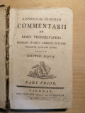 Ioannis com. de Betlen - Commentarii de rebus Transsilvanicis - 1778 Viennae