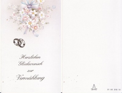 Ilustrata Germania-Invitatie nunta foto