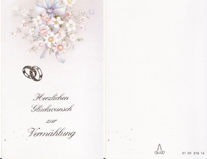 Ilustrata Germania-Invitatie nunta