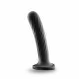 Cumpara ieftin Dildo răsucit din silicon cu ventuză mare