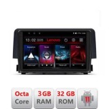 Navigatie Honda Civic 2016-2020 D-669 Octa Core cu Android Radio Bluetooth Internet GPS WIFI DSP 3+32 GB 4G KIT LENOVO LITE CarStore Technology