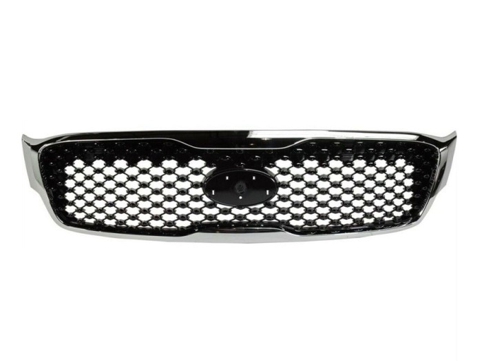 Grila radiator KIA SORENTO (UM), 12.2014-, model SX, fata, cu rama crom; negru