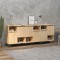 vidaXL Servante, 3 buc, stejar sonoma, 60x35x70 cm, lemn prelucrat