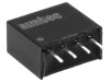 Convertor DC/DC AIMTEC AM1SS-0512SZ 1W 5V la 12V, Tensiune Intrare 4.5-5.5V, Iesire 12V DC, SIP4, THT, Eficienta 75%