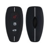 Husa Cheie Auto pentru Ford - 3 Butoane - Keyless Go, Silicon, Negru, 53133.03, Kwmobile
