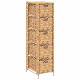vidaXL Dulap de depozitare cu 5 coșuri 25,5x37x100 cm Zambilă de apă