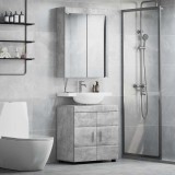 Cumpara ieftin Set de mobilier pentru baie TULUM 2 buc. Gri din beton