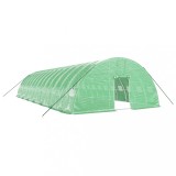 Cumpara ieftin Sera cu cadru din otel, verde, 84 m&sup2;, 14x6x2,85 m
