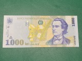 Bancnota 1000 lei 1998 filigran mare seria 014D2186209 UNC