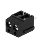 Regleta 2 contacte de conexiuni placa PCB in unghi 90 5mm 2 piste