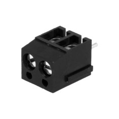 Regleta 2 contacte de conexiuni placa PCB in unghi 90 5mm 2 piste