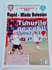 Program meci fotbal RAPID Bucuresti - MLADA Boleslav 23.11.2006 foto