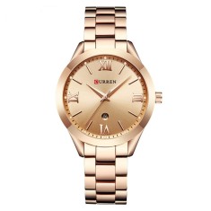 Ceas femei Curren Top Brand Luxury Casual Fashion Quartz Otel inoxidabil