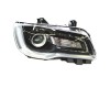 Far Chrysler 300, 2018-, partea dreapta, TYC, cu &amp;quot; lumina timp de zi&amp;quot; tip LED; HB3+LED+PSY24W; manual; negru; Omologare: SAE; halogen