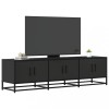 VidaXL Dulap TV, negru, 150x35x41 cm, lemn prelucrat și metal 848859