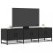vidaXL Dulap TV, negru, 150x35x41 cm, lemn prelucrat și metal 848859