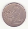Cehoslovacia 2 coroane 1975, Europa, Cupru-Nichel