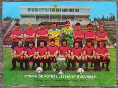 Vedere Echipa de Fotbal Steaua Bucuresti 1986 foto