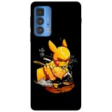 Husa compatibila cu Motorola Edge 20 Lite model Demon slayer Pikachu, Silicon, TPU, Viceversa, Transparent, Carcasa