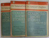 COLLECTED SHORT STORIES by W. SOMERSET MAUGHAM , VOLUMES I - III , 1951, PREZINTA URME DE UZURA SI DE INDOIRE