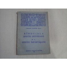 RINDUIALA SFINTEI SPOVEDANII SI A SFINTEI IMPARTASANII - Arhimandrit Ioanichie BALAN - Mitropolia Moldovei si Bucovinei, 1993