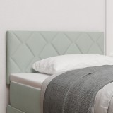 vidaXL Cap de Pat LED Gri Deschis Set de 2 Gri deschis Țesătură și Lemn
