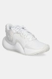 Under Armour pantofi de basketball Spawn 6 Mid culoarea alb, 3027647