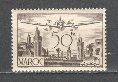 Maroc.1945 Posta aeriana-Avion desupra orasului Rabat MM.7 foto