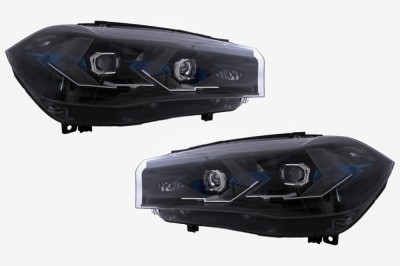 Faruri Full LED BMW X5 F15 (2013-2018) Conversie de la HID la LED Performance AutoTuning foto