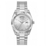 GUESS Connoisseur GW0265G6 Ceas Bărbați Quartz Cadran Argintiu Brățară Oțel 42mm