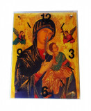 Cumpara ieftin Ceas decorativ de perete, Maica Domnului Fecioara Maria cu Pruncul Isus, 40 cm, DO13-2