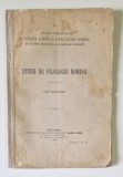 STUDII DE FILOLOGIE ROMINA publicate de OVID DENSUSIANU , 1898 , COTOR RESTAURAT , PREZINTA HALOURI DE APA