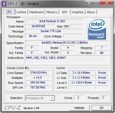 CPU Procesor PC Intel Pentium D 820 2.8Ghz/2MB/800mhz socket 775 upgrade P4 dual foto