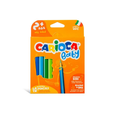 Creioane colorate Carioca Baby 2+ 10/set foto