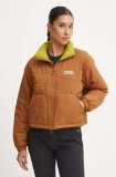 Columbia geaca Wallowa Insulated femei, culoarea maro, de tranzitie, oversize, 2090751