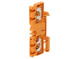 Conector de șine 2,5mm&sup2; 4 borne portocaliu TS35