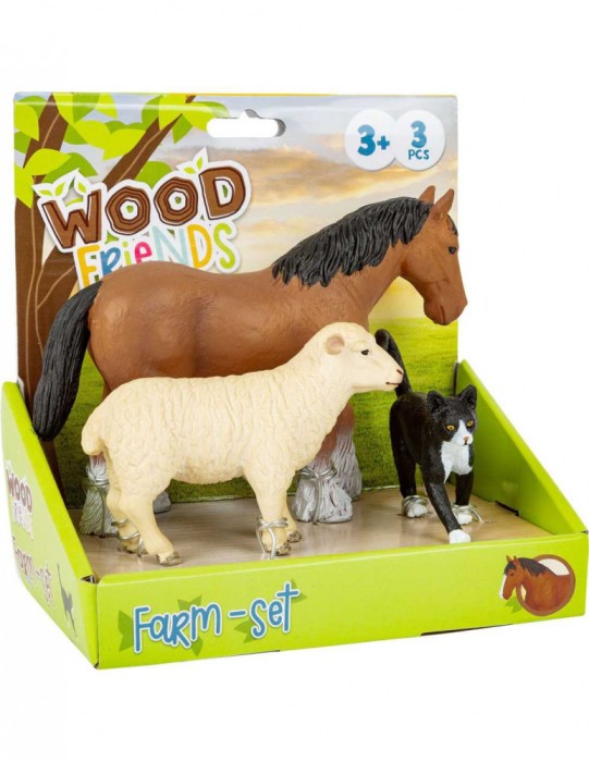 Set 3 figurine Animale de la Ferma
