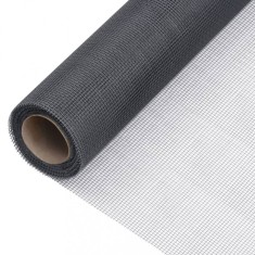 Plasă de s&acirc;rmă, gri, 60x2000 cm, fibră de sticlă