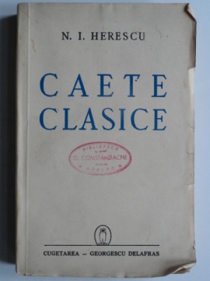 Caete clasice - N.I. Herescu foto