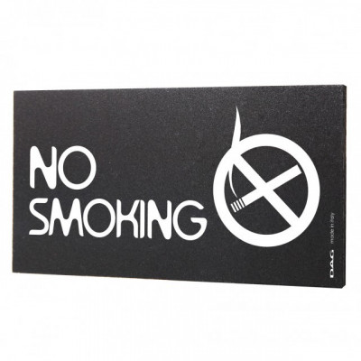 Semn indicator No Smoking, 8x15 cm foto